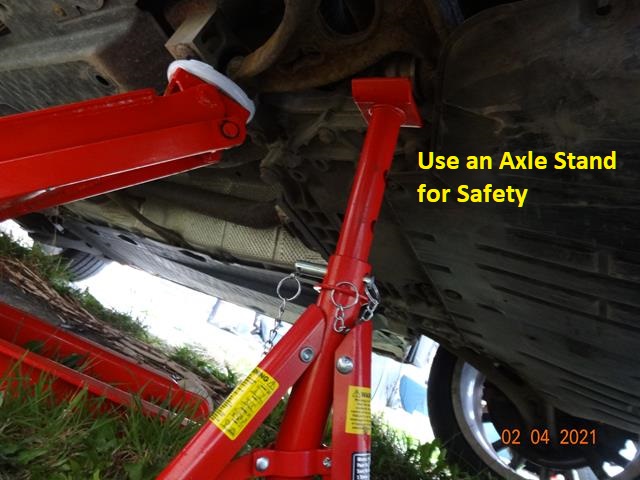 Always remember to use an Axle Stand
